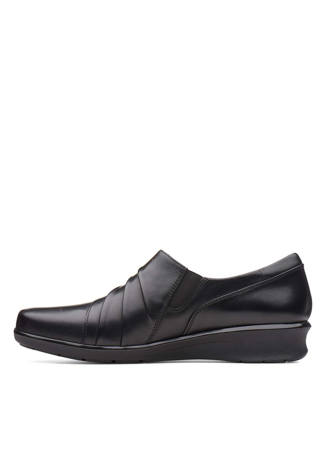 Clarks Hope Roxanne Casual Shoes - Black 4 Shaws Department Stores