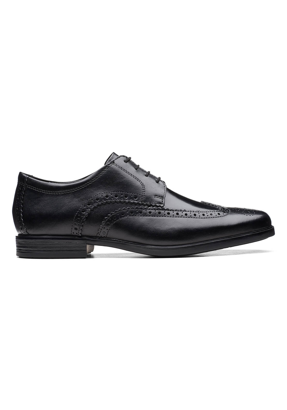Clarks Howard Wing Formal Shoe - Black 4 Shaws Department Stores
