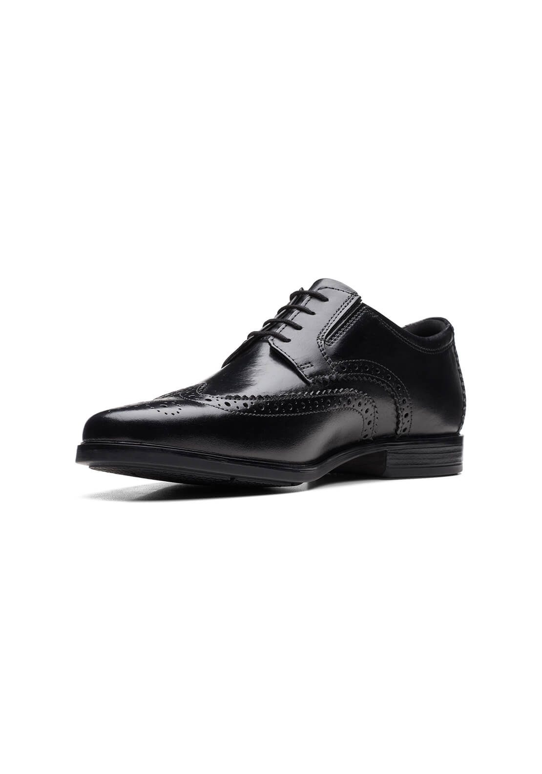 Clarks Howard Wing Formal Shoe - Black 2 Shaws Department Stores