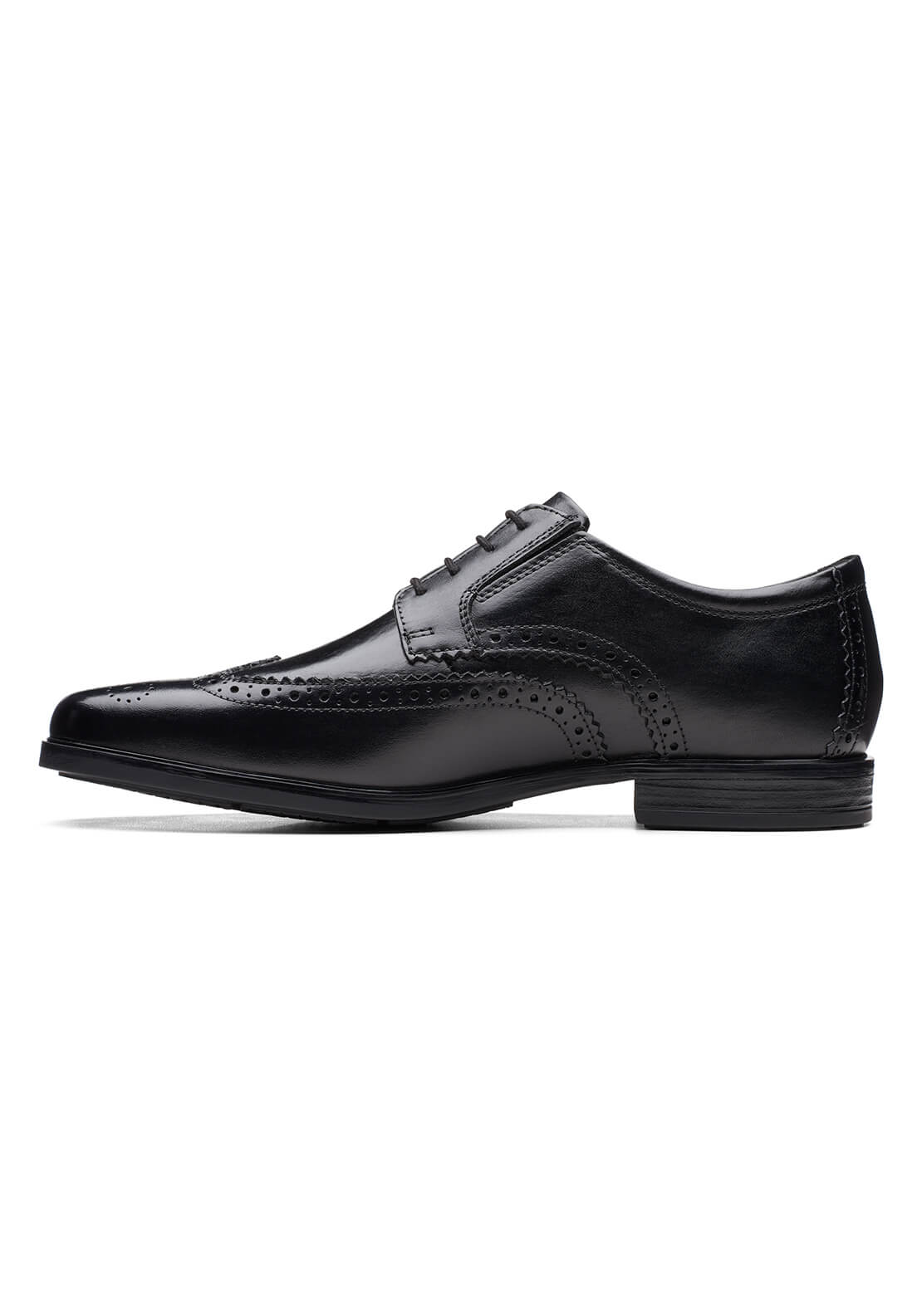 Clarks Howard Wing Formal Shoe - Black 3 Shaws Department Stores