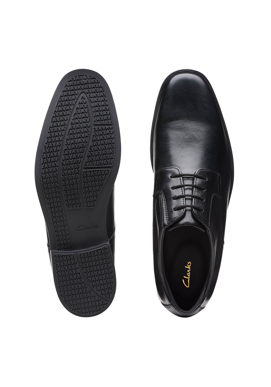 Clarks Howard Walk Formal Shoe - Black 7 Shaws Department Stores