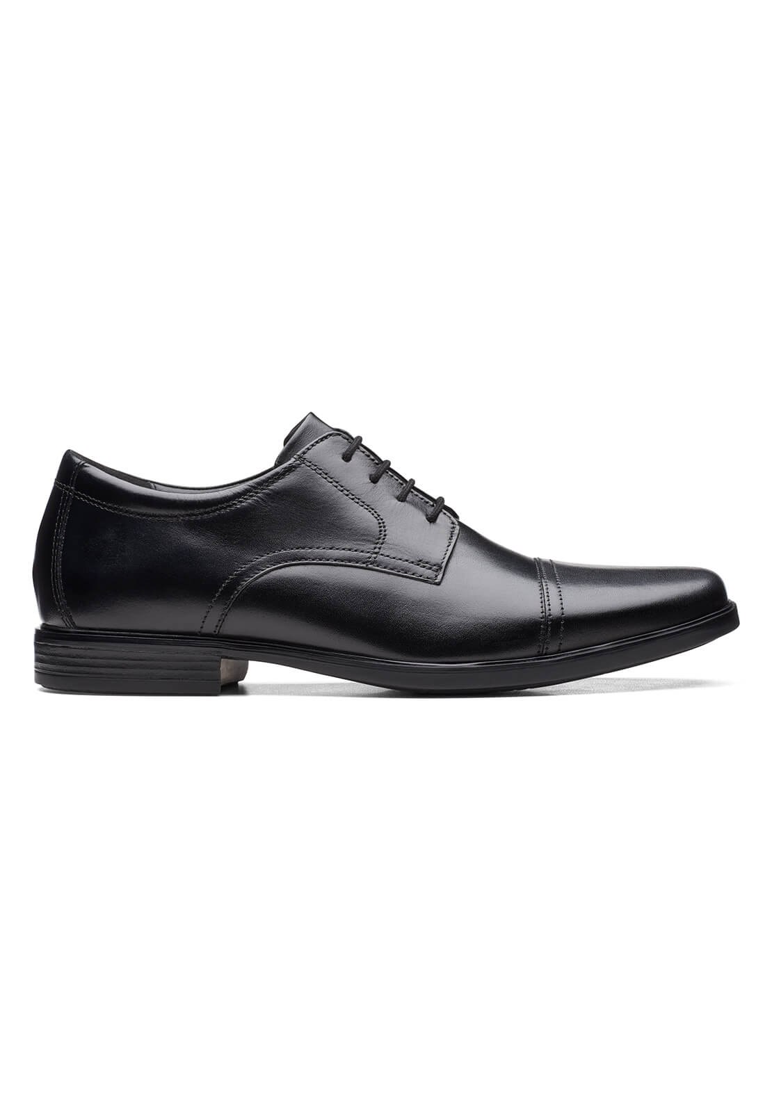 Clarks Howard Cap Formal Shoe - Black 4 Shaws Department Stores