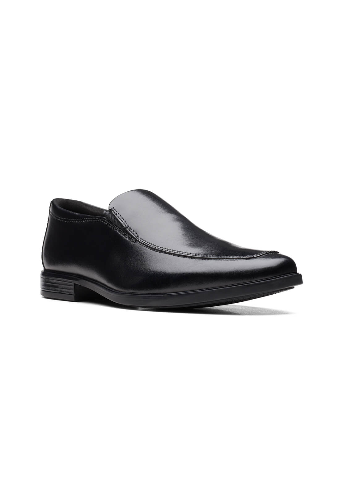 Clarks Howard Edge Formal Shoe - Black 1 Shaws Department Stores