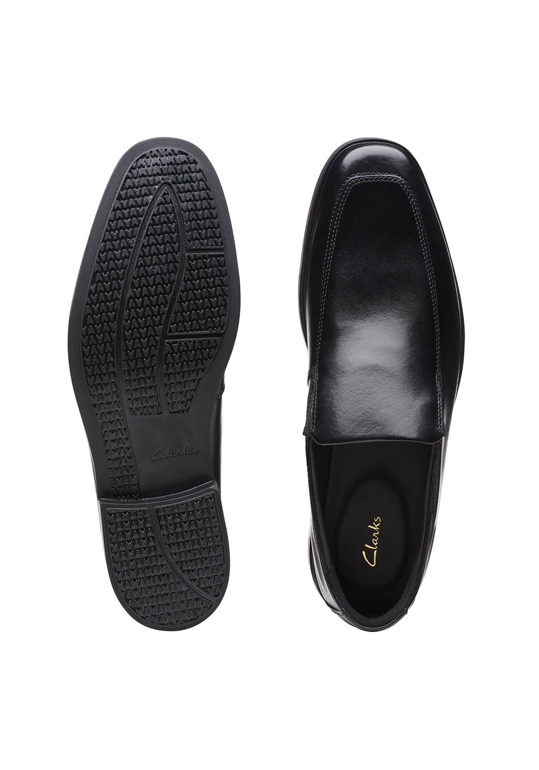 Clarks Howard Edge Formal Shoe - Black 7 Shaws Department Stores
