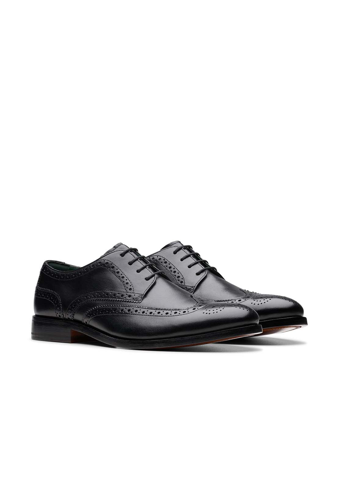 Clarks Craftjames Tip Formal Shoe - Black 1 Shaws Department Stores