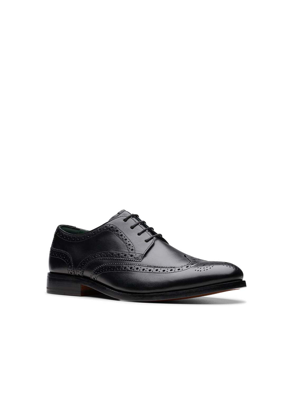 Clarks Craftjames Tip Formal Shoe - Black 2 Shaws Department Stores