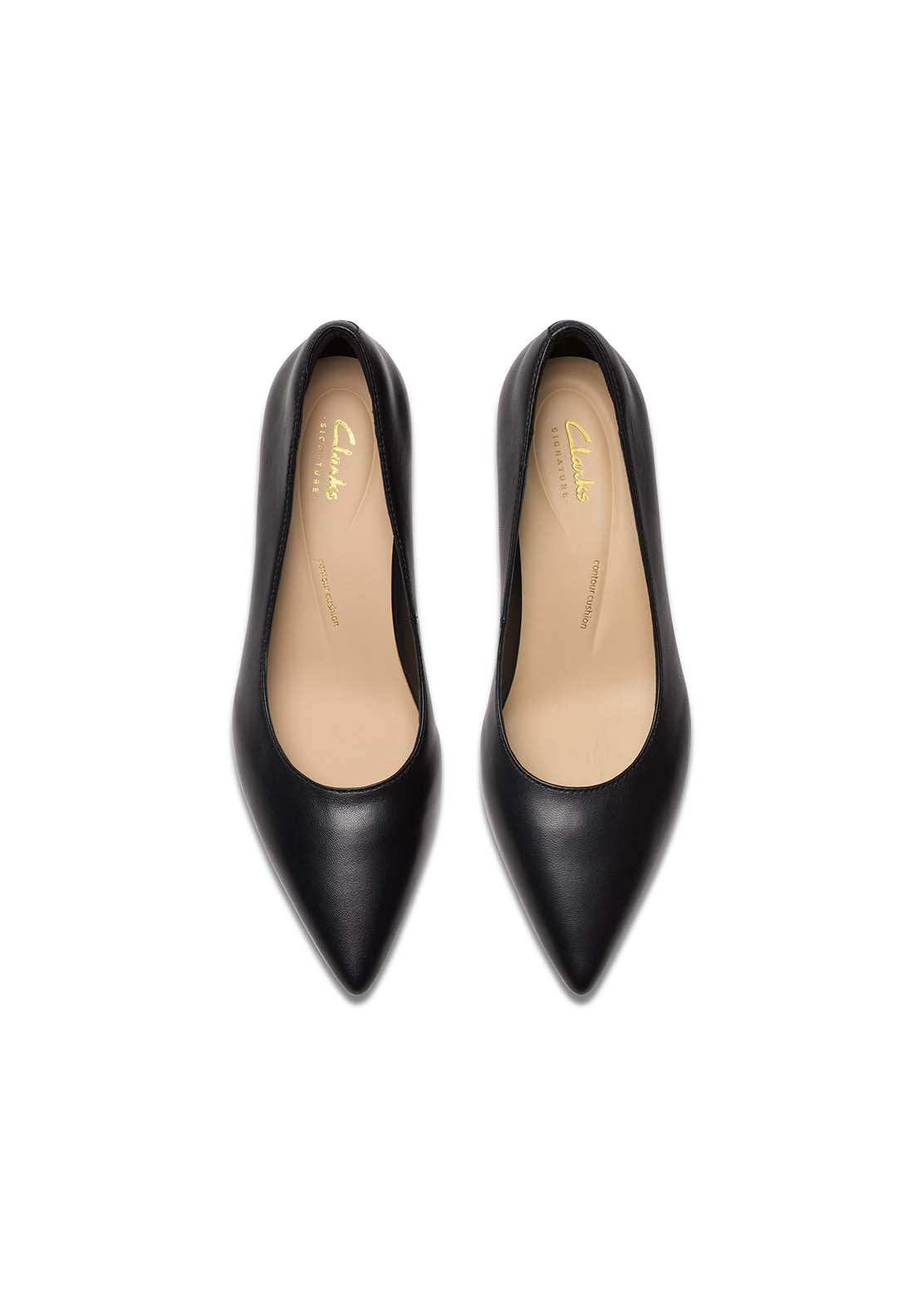 Clarks Adela Court Shoe - Black 3 Shaws Department Stores