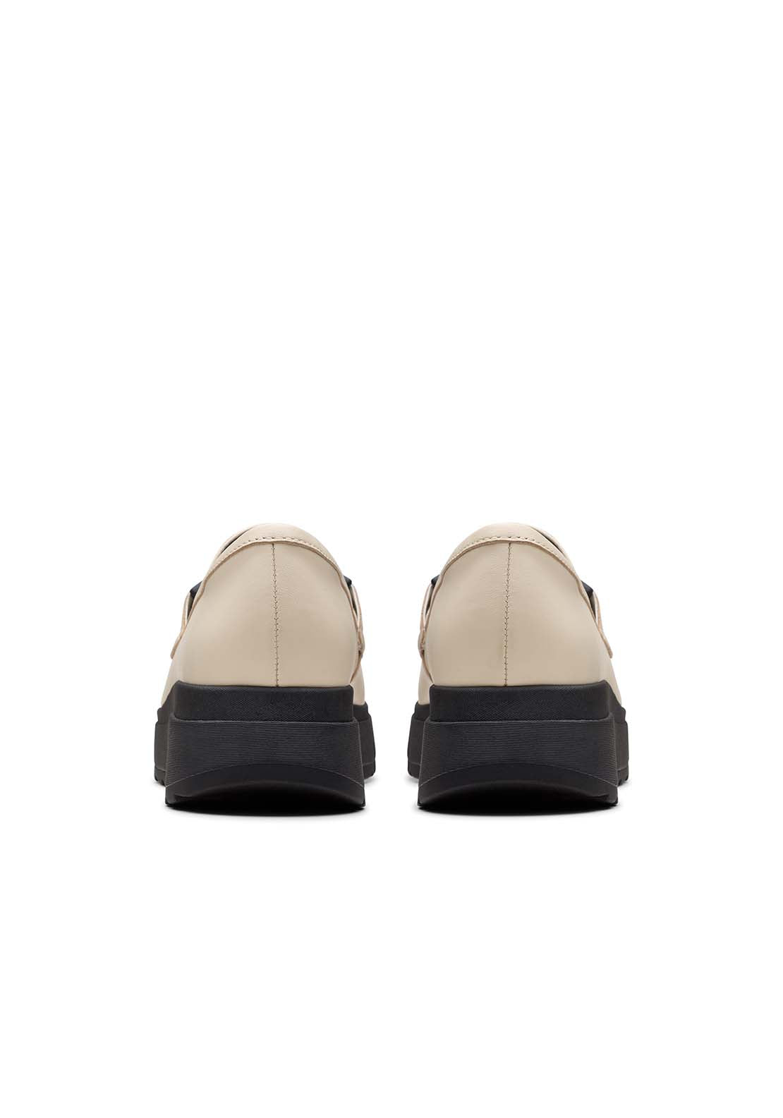 Clarks Loriini Izzy Shoe - Cream Leather 5 Shaws Department Stores