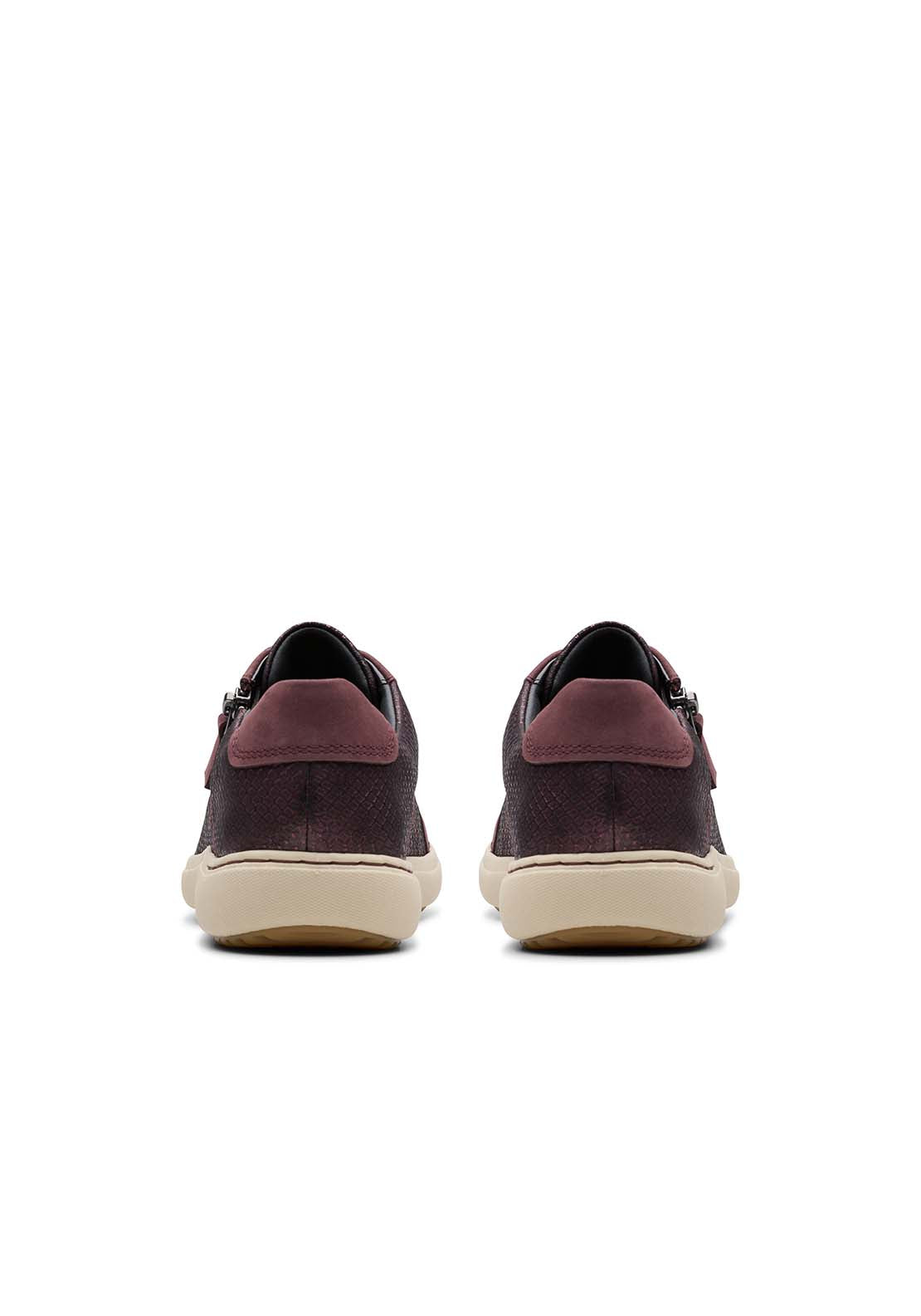 Clarks Nalle Lace Shoe - Wine 4 Shaws Department Stores