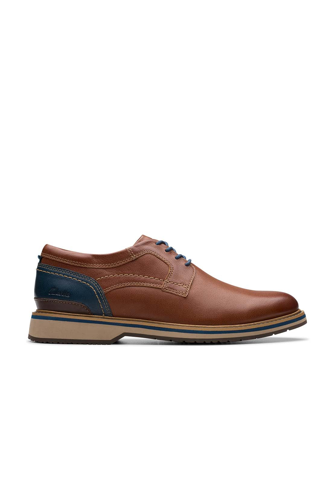 Clarks Monahan Plain Shoe - Tan 6 Shaws Department Stores