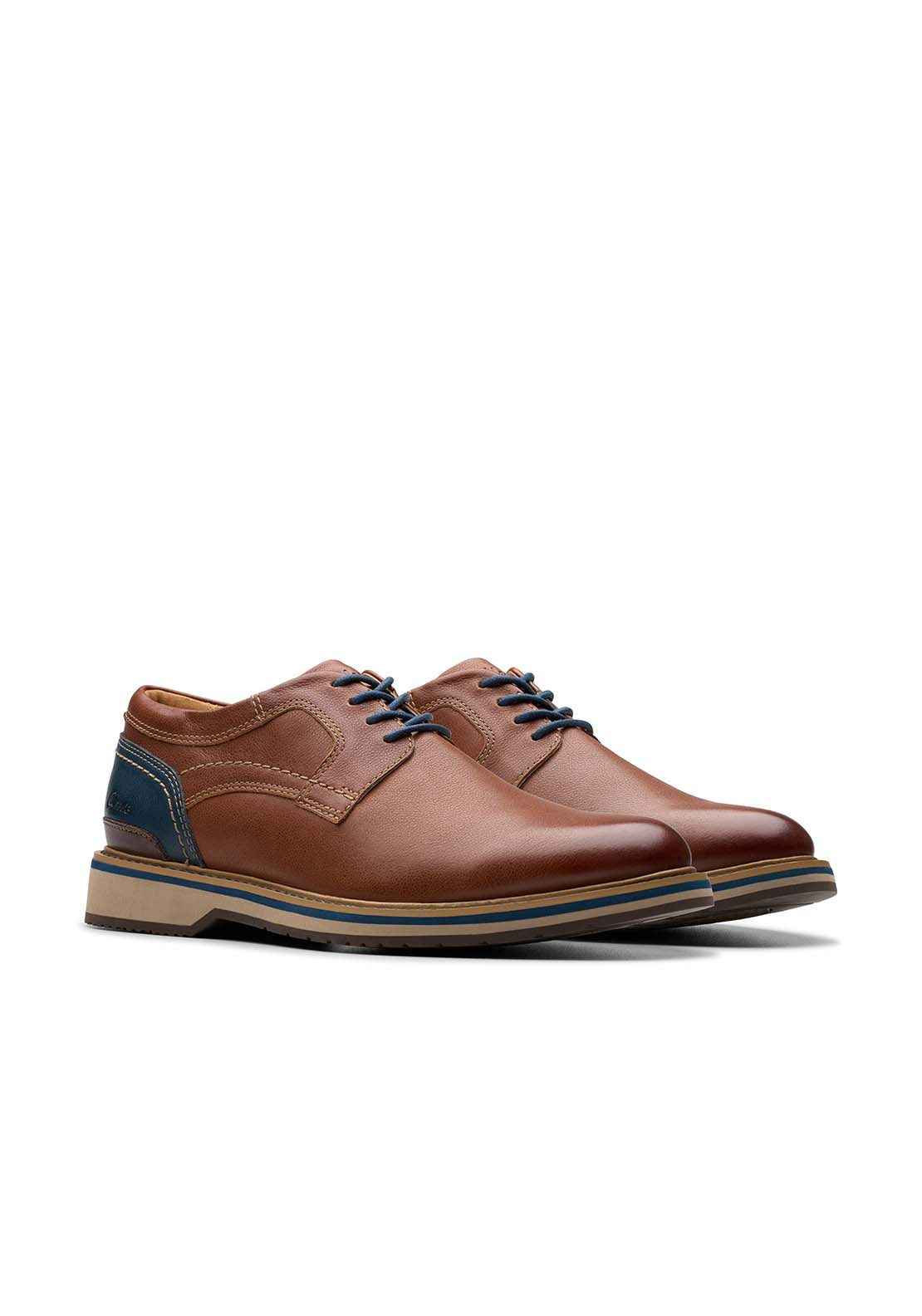 Clarks Monahan Plain Shoe - Tan 1 Shaws Department Stores