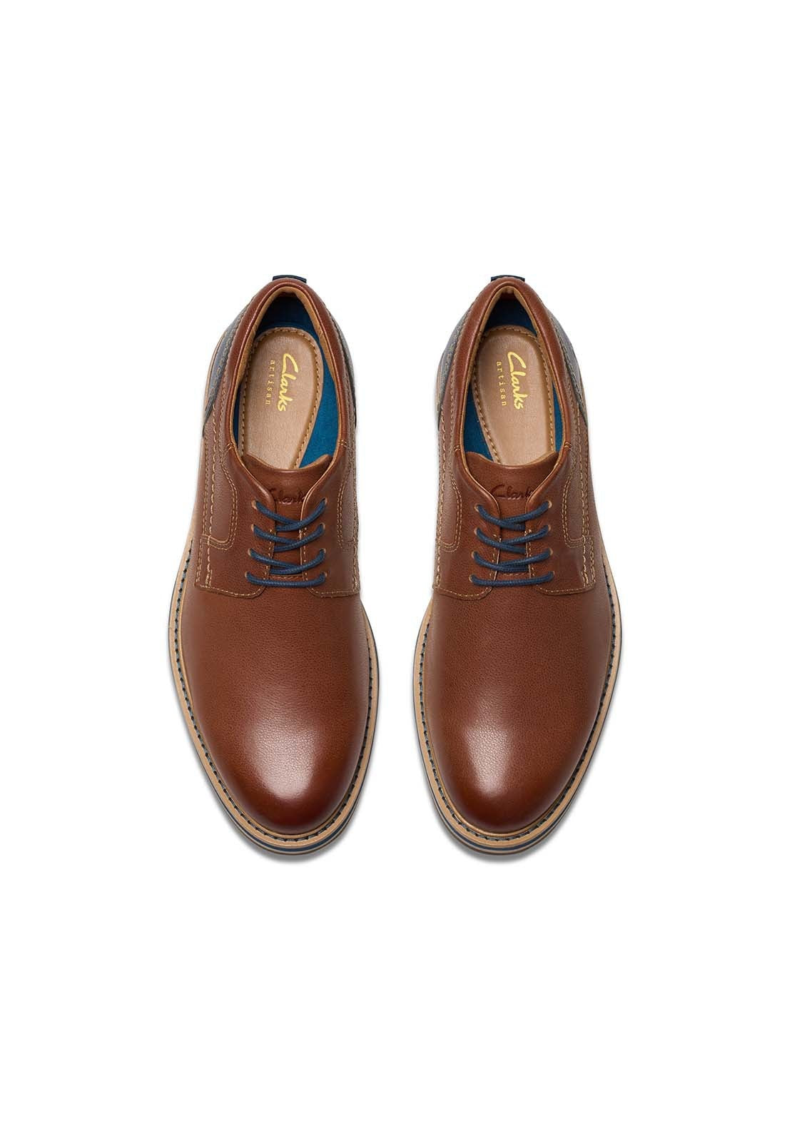 Clarks Monahan Plain Shoe - Tan 3 Shaws Department Stores