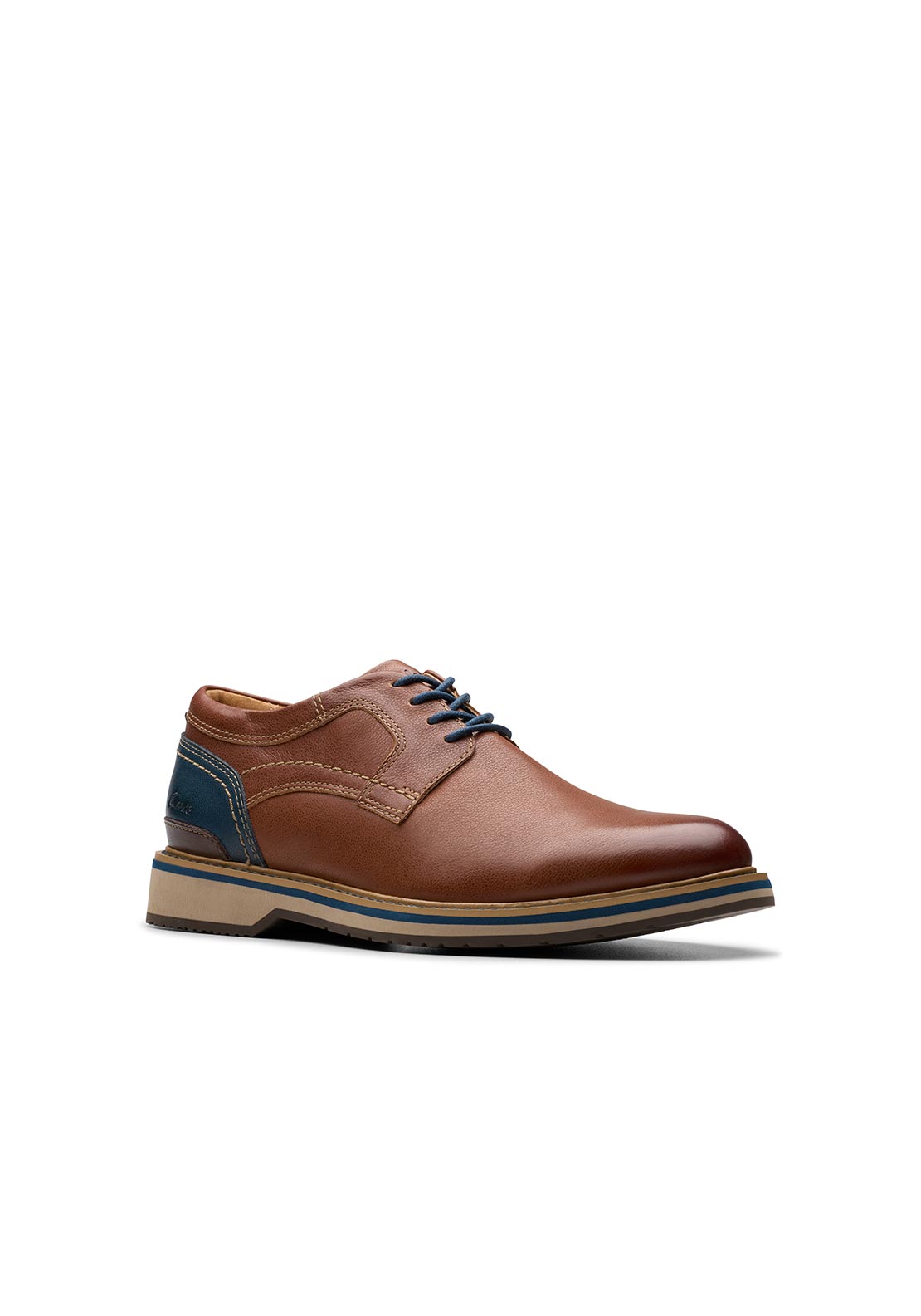 Clarks Monahan Plain Shoe - Tan 2 Shaws Department Stores
