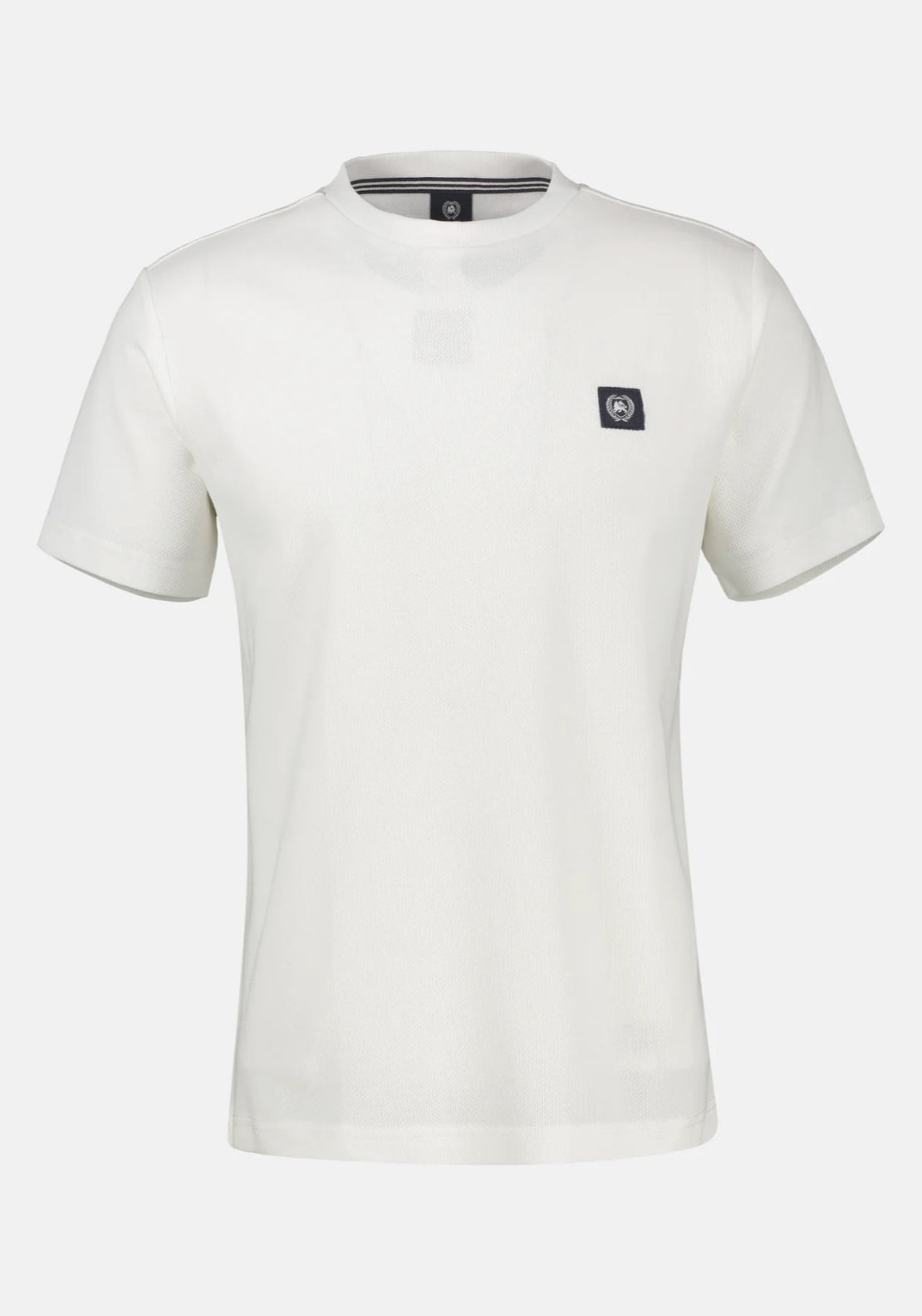 Lerros 100% Cotton Waffle Texture T-Shirt - White 6 Shaws Department Stores