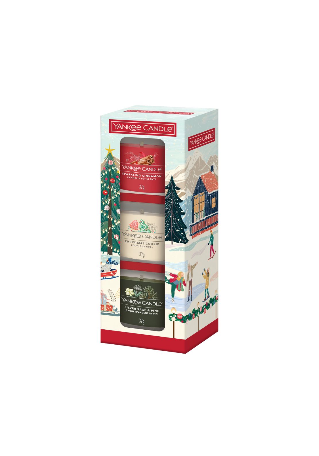 Yankee Candle 3 Xmas Mini Filled Votive - Multi 2 Shaws Department Stores