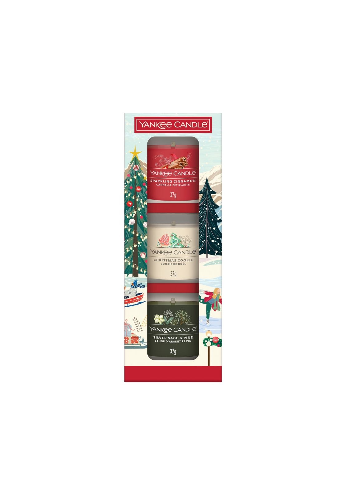Yankee Candle 3 Xmas Mini Filled Votive - Multi 1 Shaws Department Stores