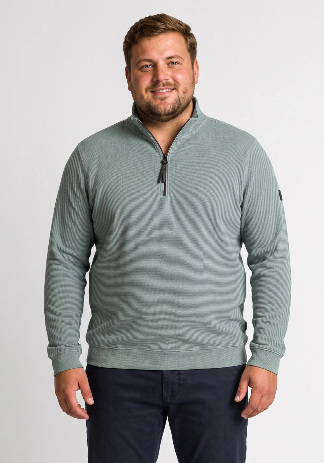 1/4 Zip Sweatshirt - Blue