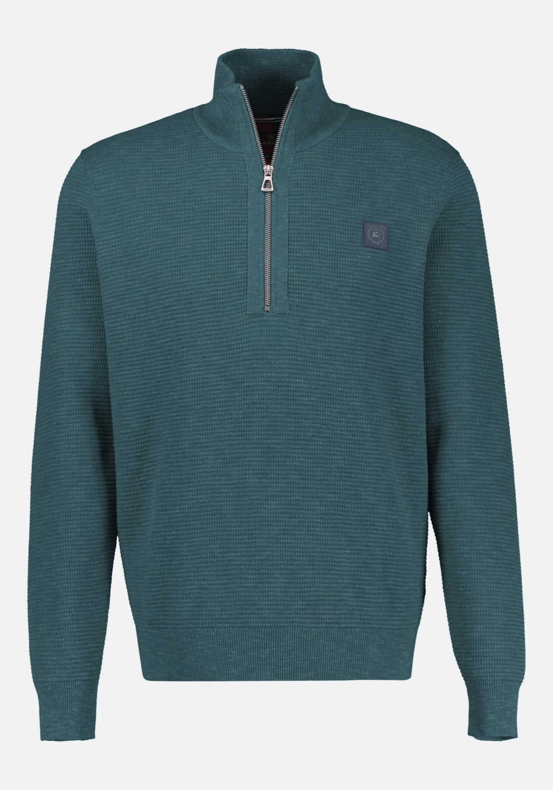 1/4 Zip Knit Sweater - Cedar Green