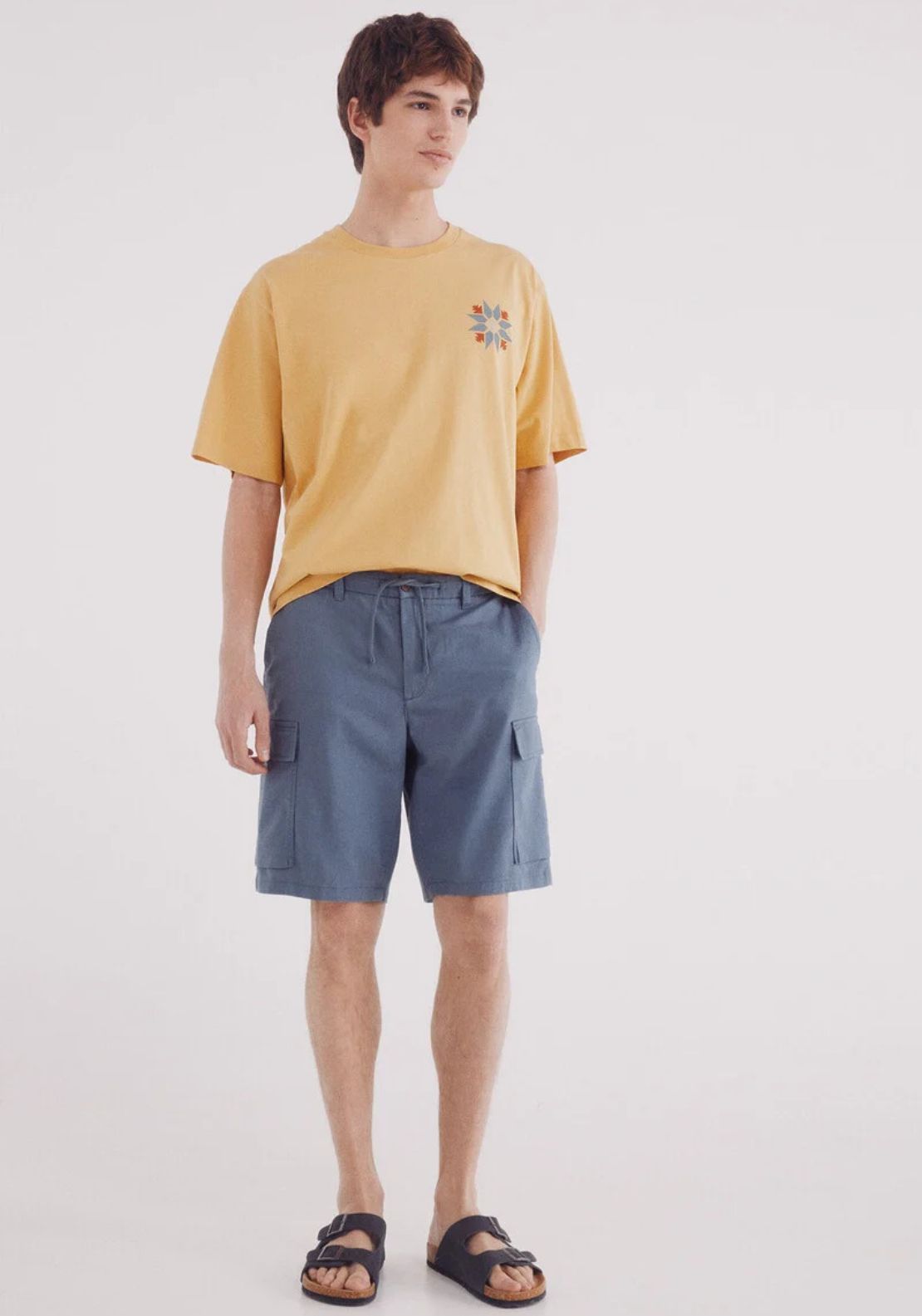 Springfield Ethnic T-Shirt - Yellow 4 Shaws Department Stores
