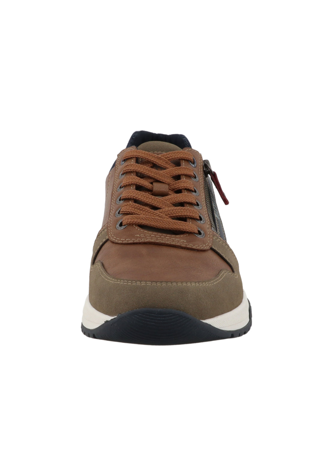 Mustang Side Zip Trainer - Cognac 4 Shaws Department Stores