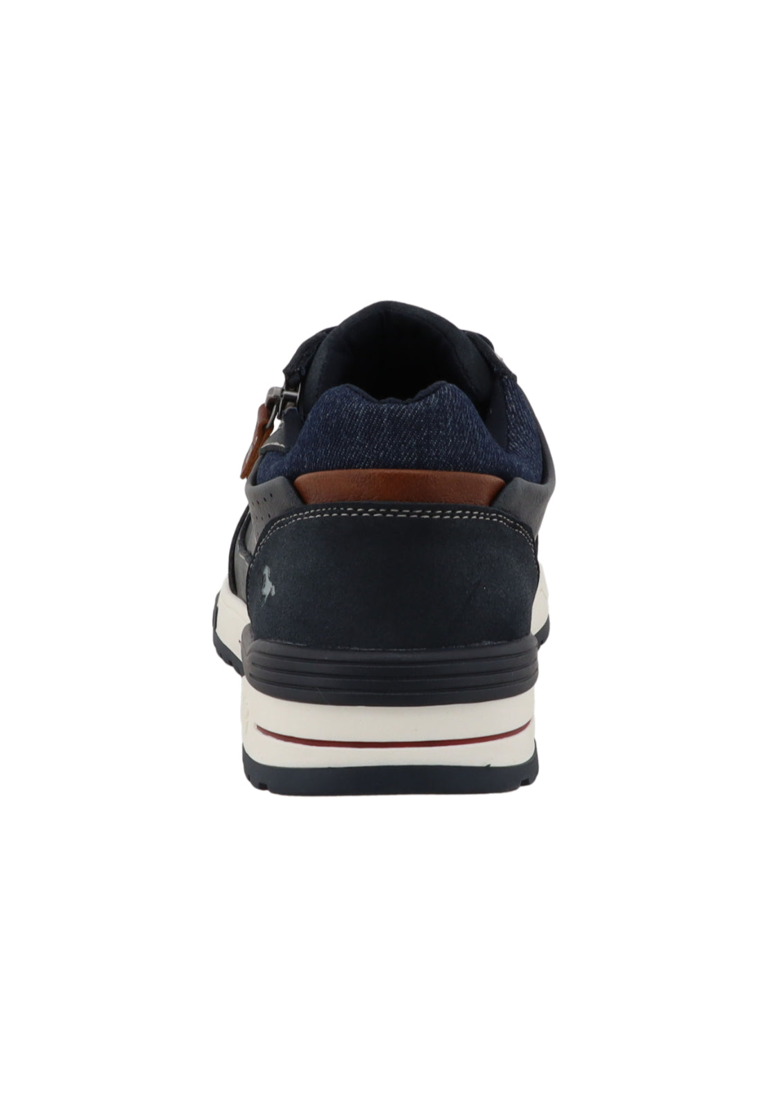 Mustang Side Zip Trainer - Navy 5 Shaws Department Stores