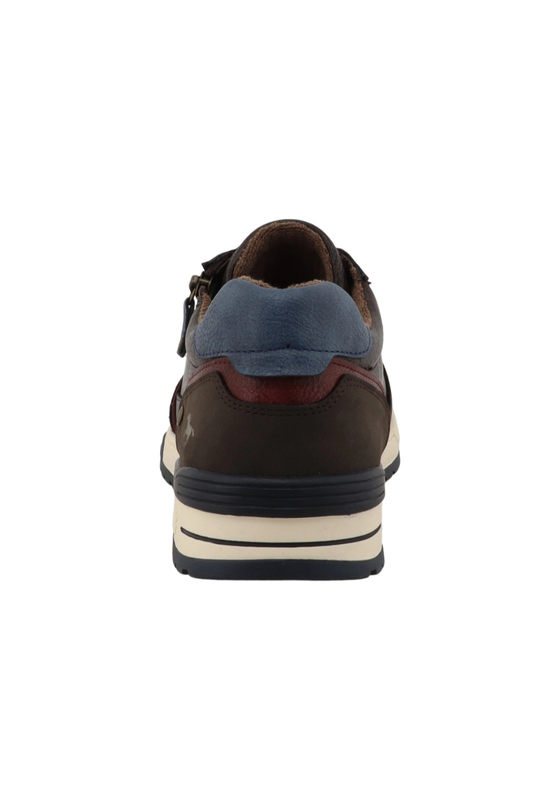 Cream Unit Side Zip Trainer - Mokka