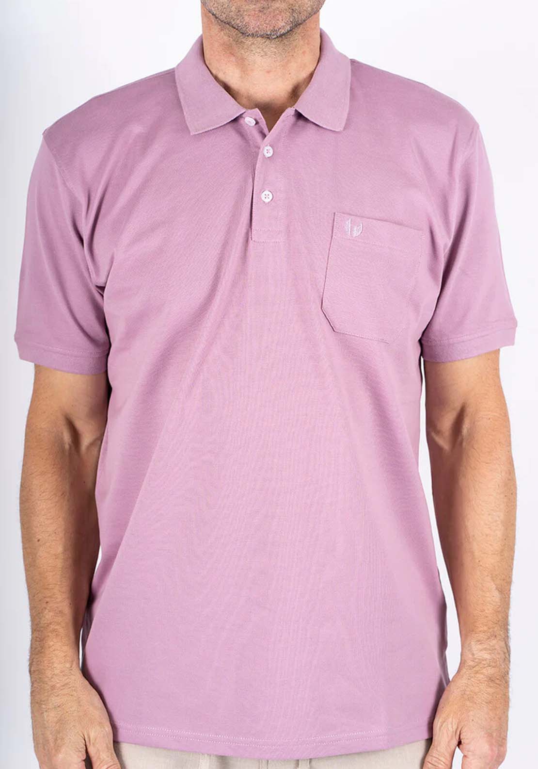 Yeats Rodger Plain Polo - Light Purple 2 Shaws Department Stores