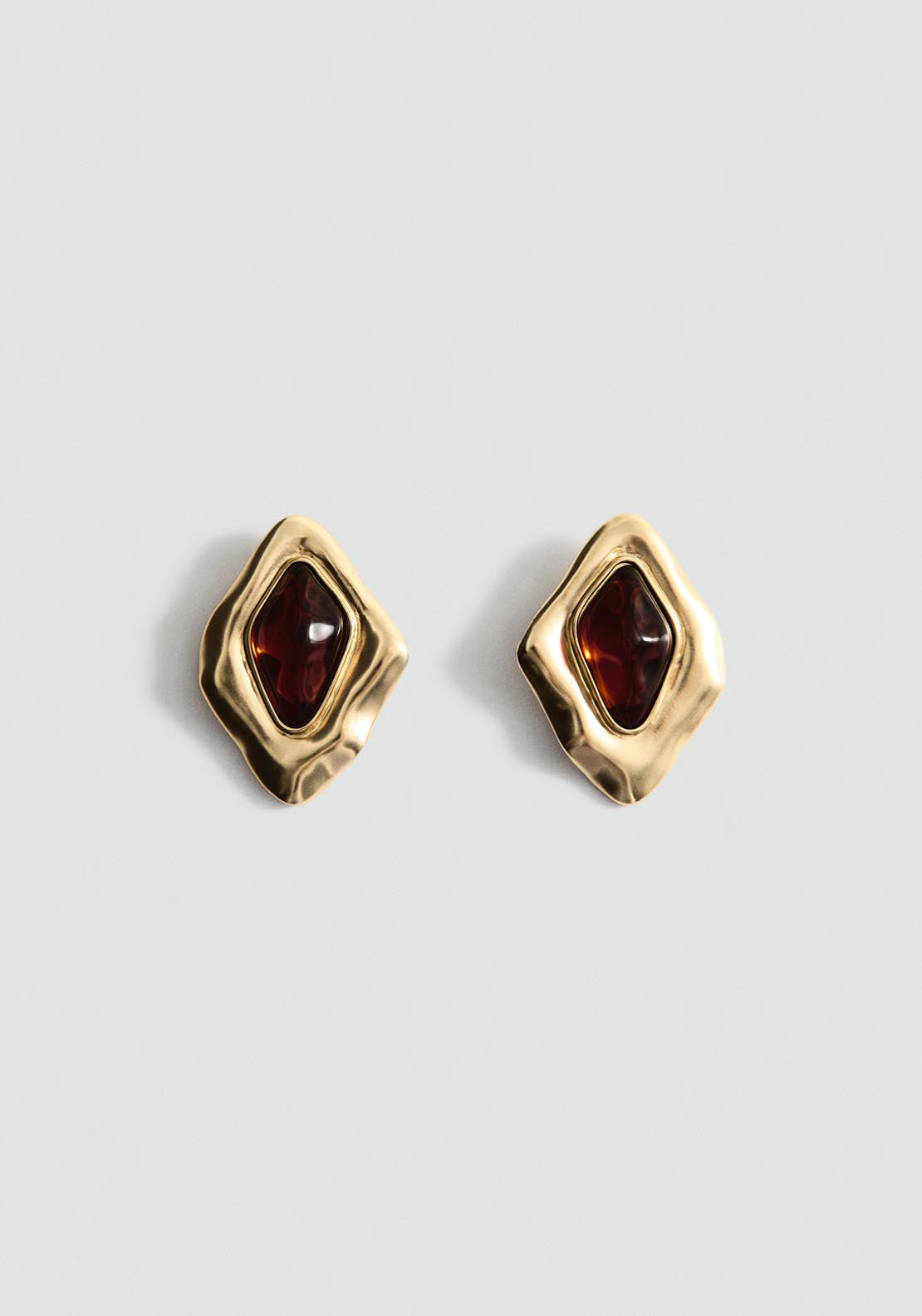 Combined Irregular Earrings - Gold