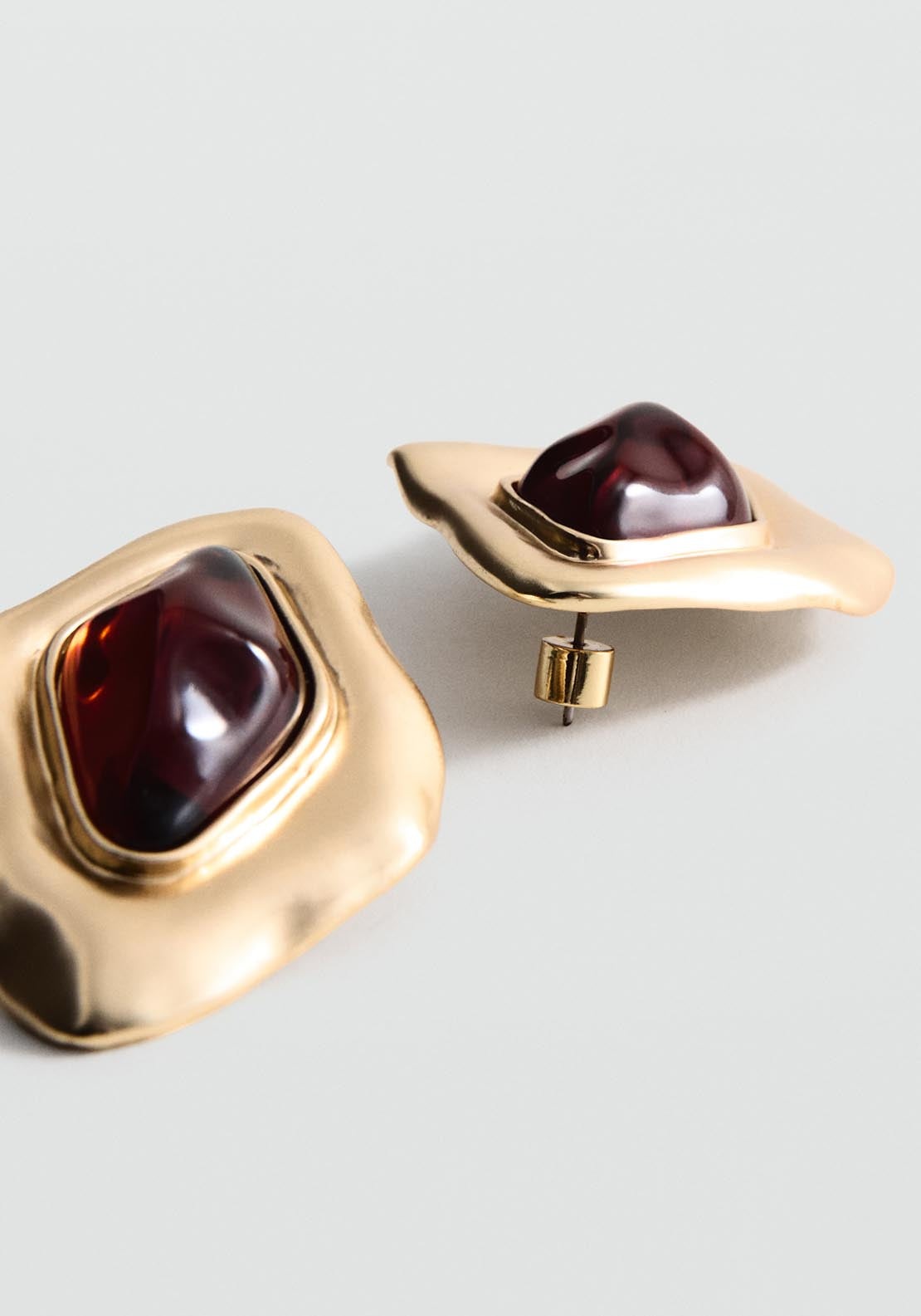 Combined Irregular Earrings - Gold