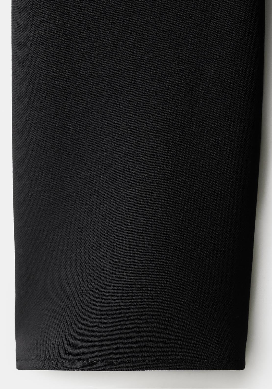 Ruched Midi Dress - Black
