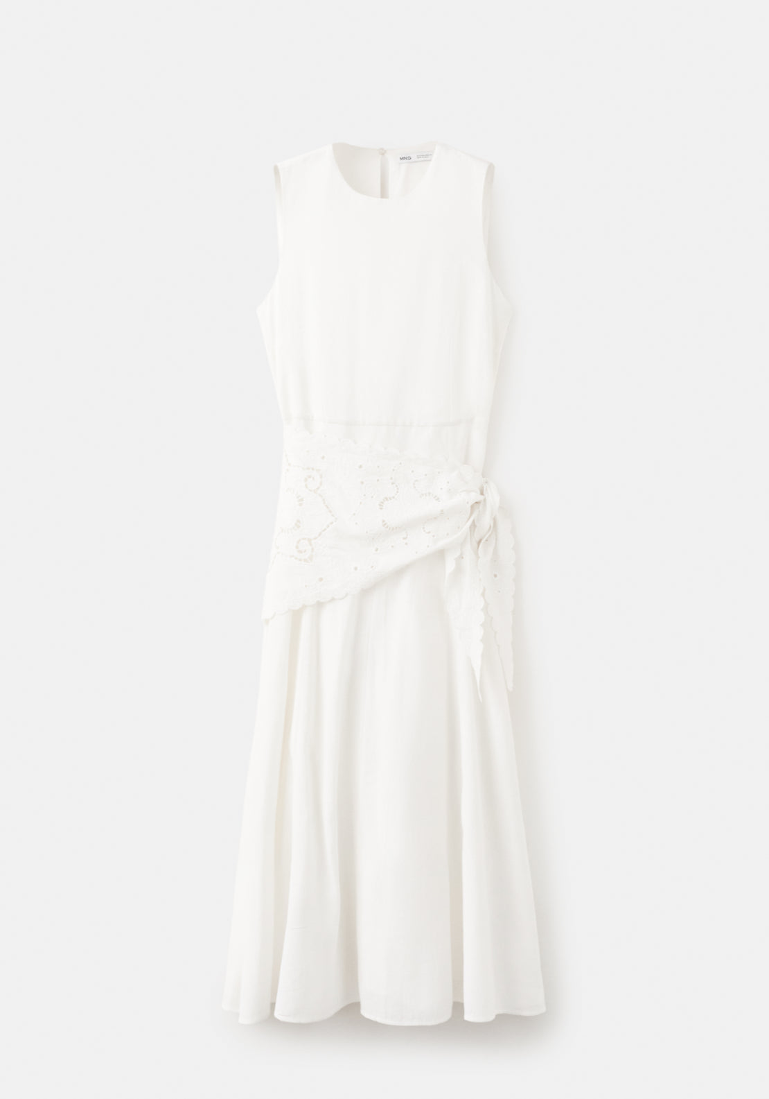 Mango Handkerchief A-Line Dress - White 6 Shaws Department Stores