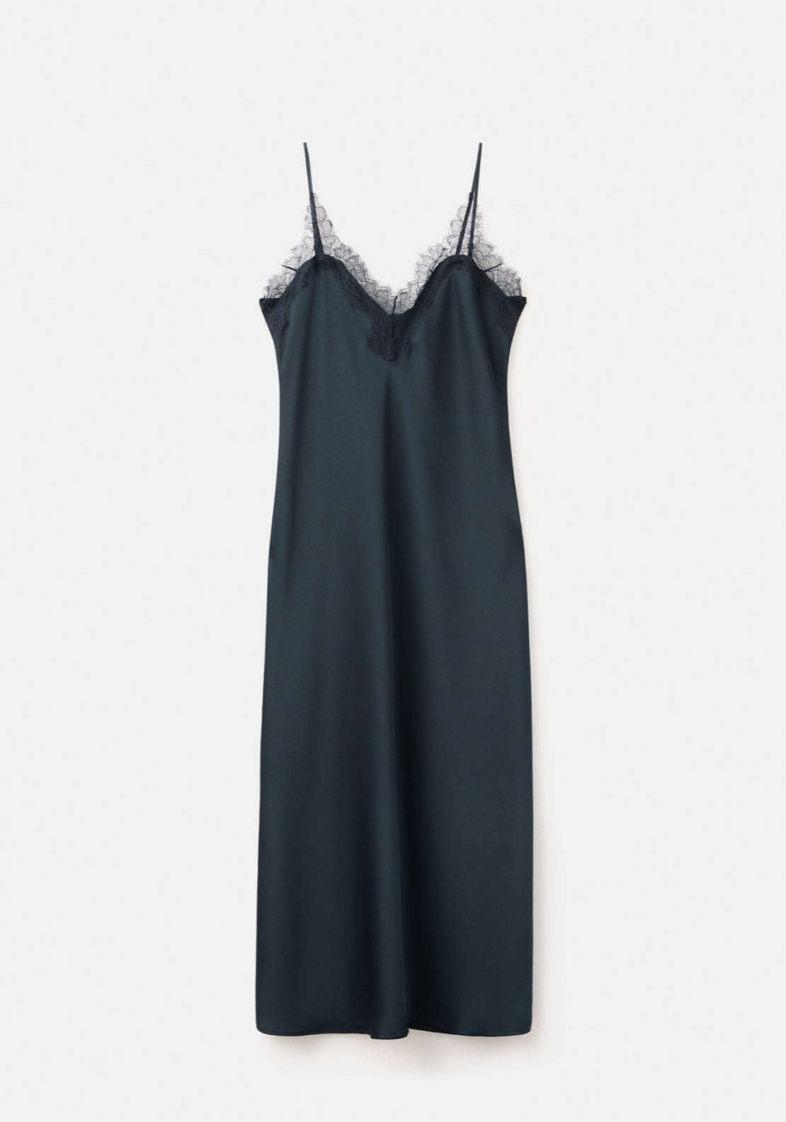 Satin Camisole Dress - Blue