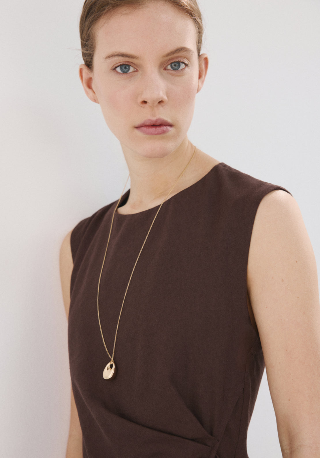 Mango Wrap Midi-Dress With Knot - Brown 4 Shaws Department Stores