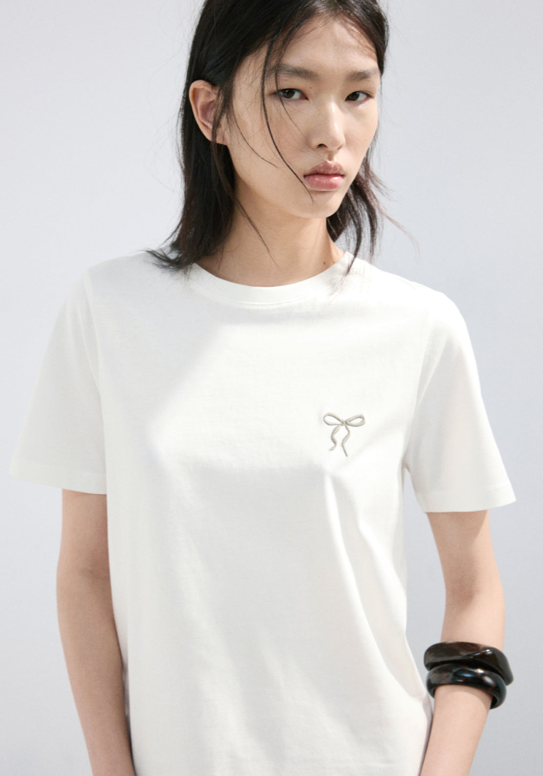 Mango Rin Short Sleeve Printed T-Shirt - White 3 Shaws Department Stores