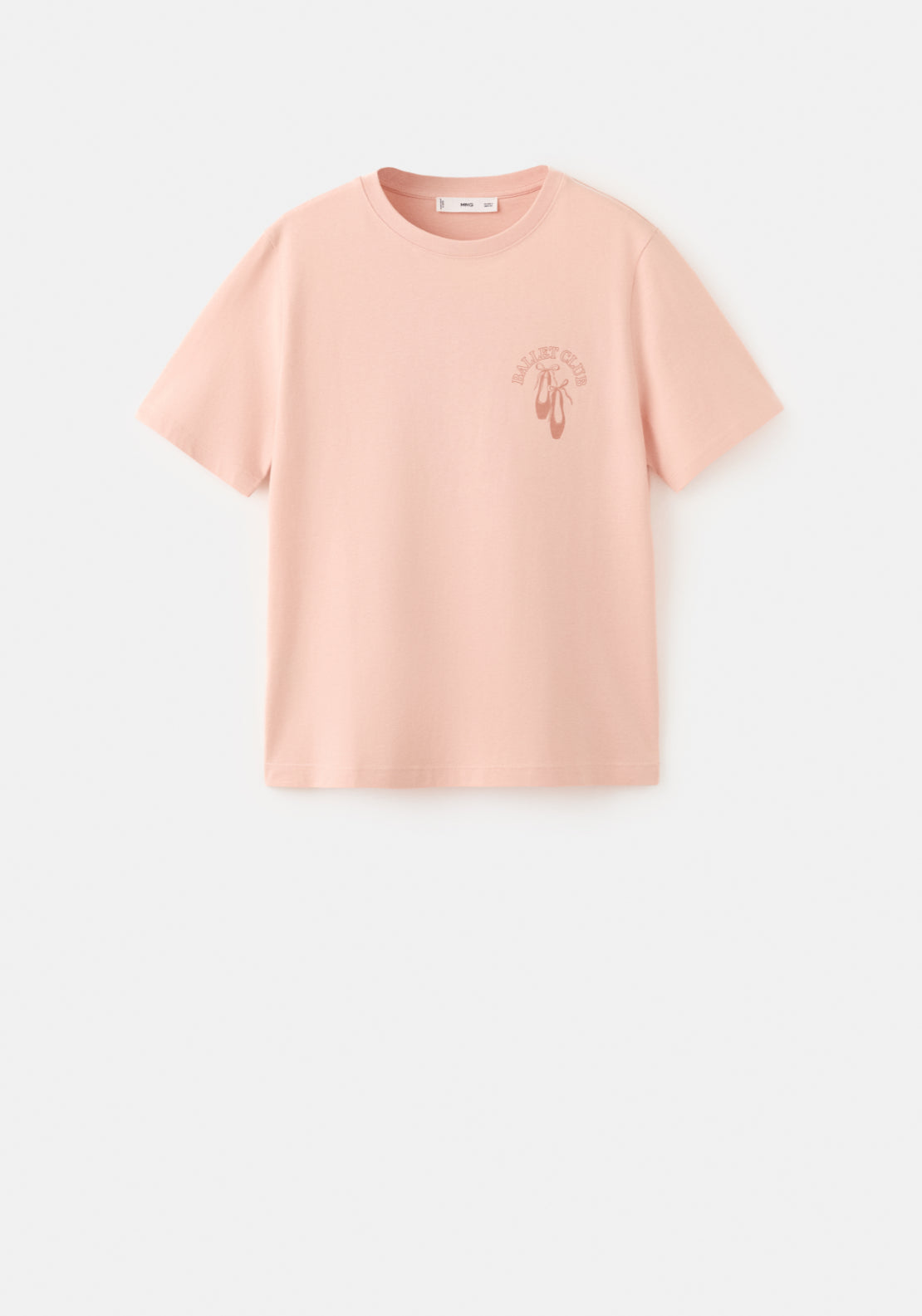 Short Sleeved Printed  T-Shirt - Pink