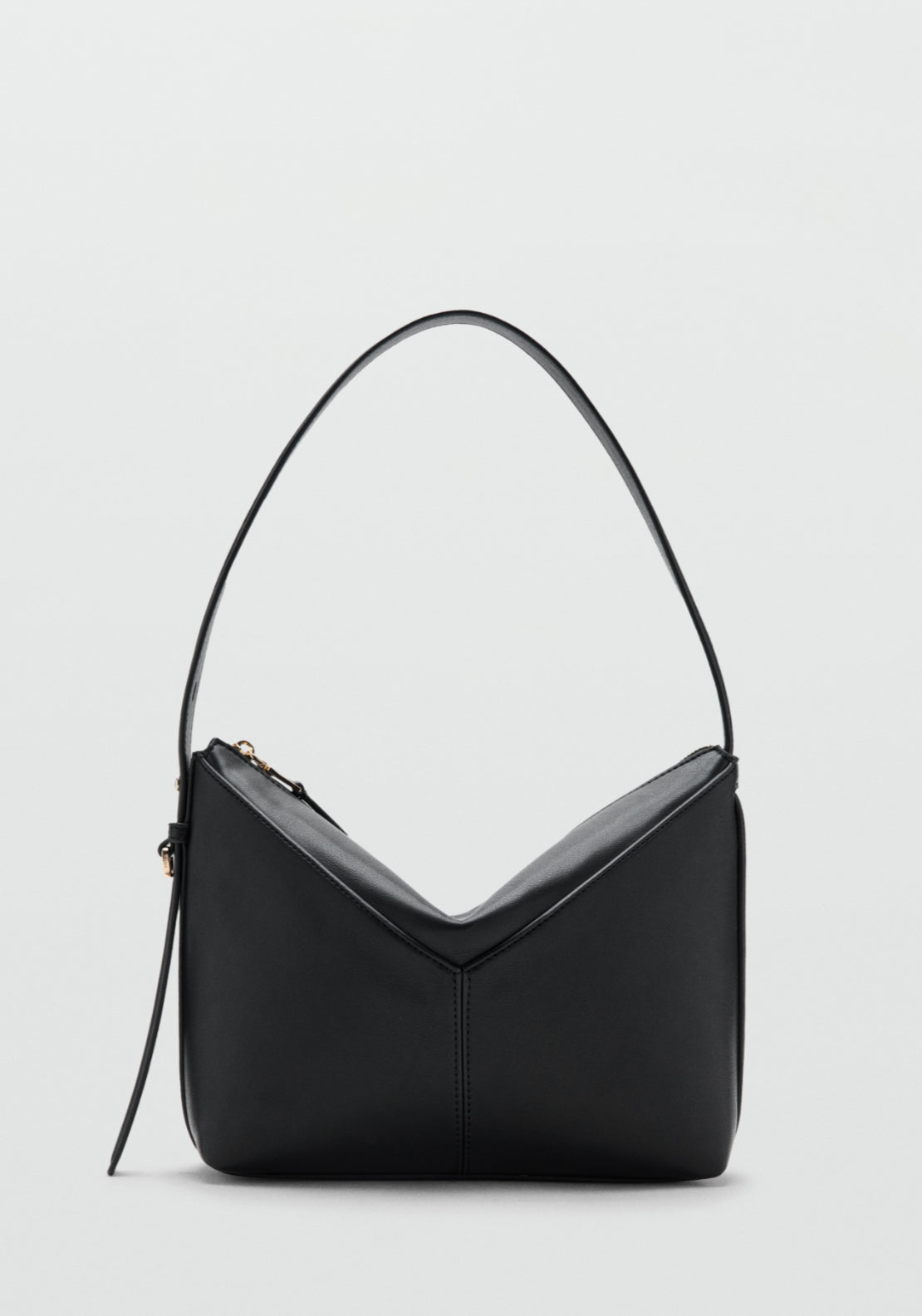 Adjustable Strap Shoulder Bag - Black