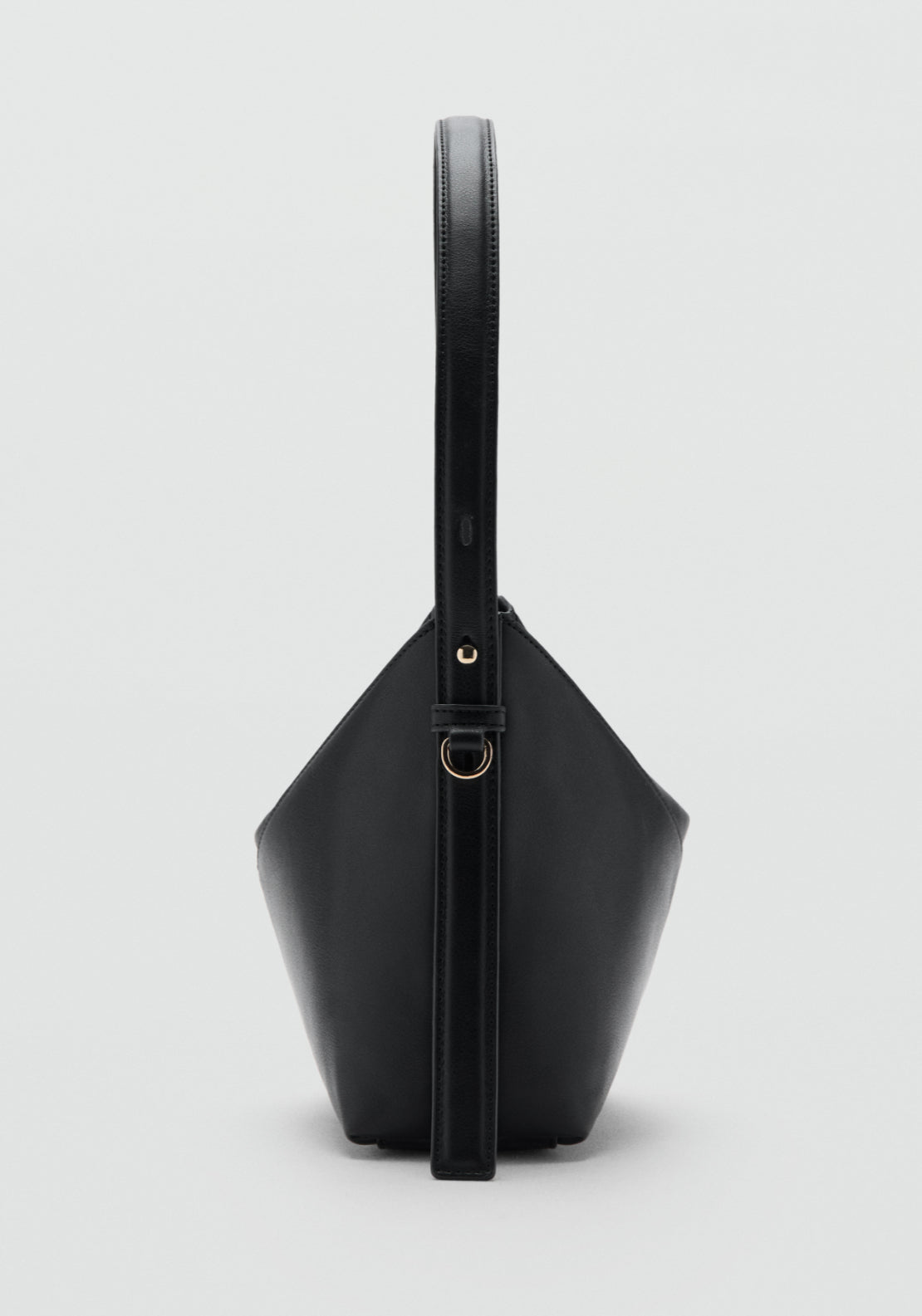 Adjustable Strap Shoulder Bag - Black
