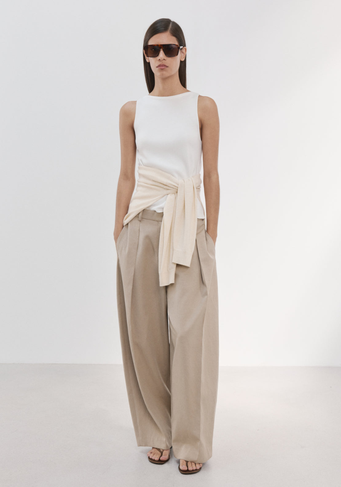 Fine Knit Top - White