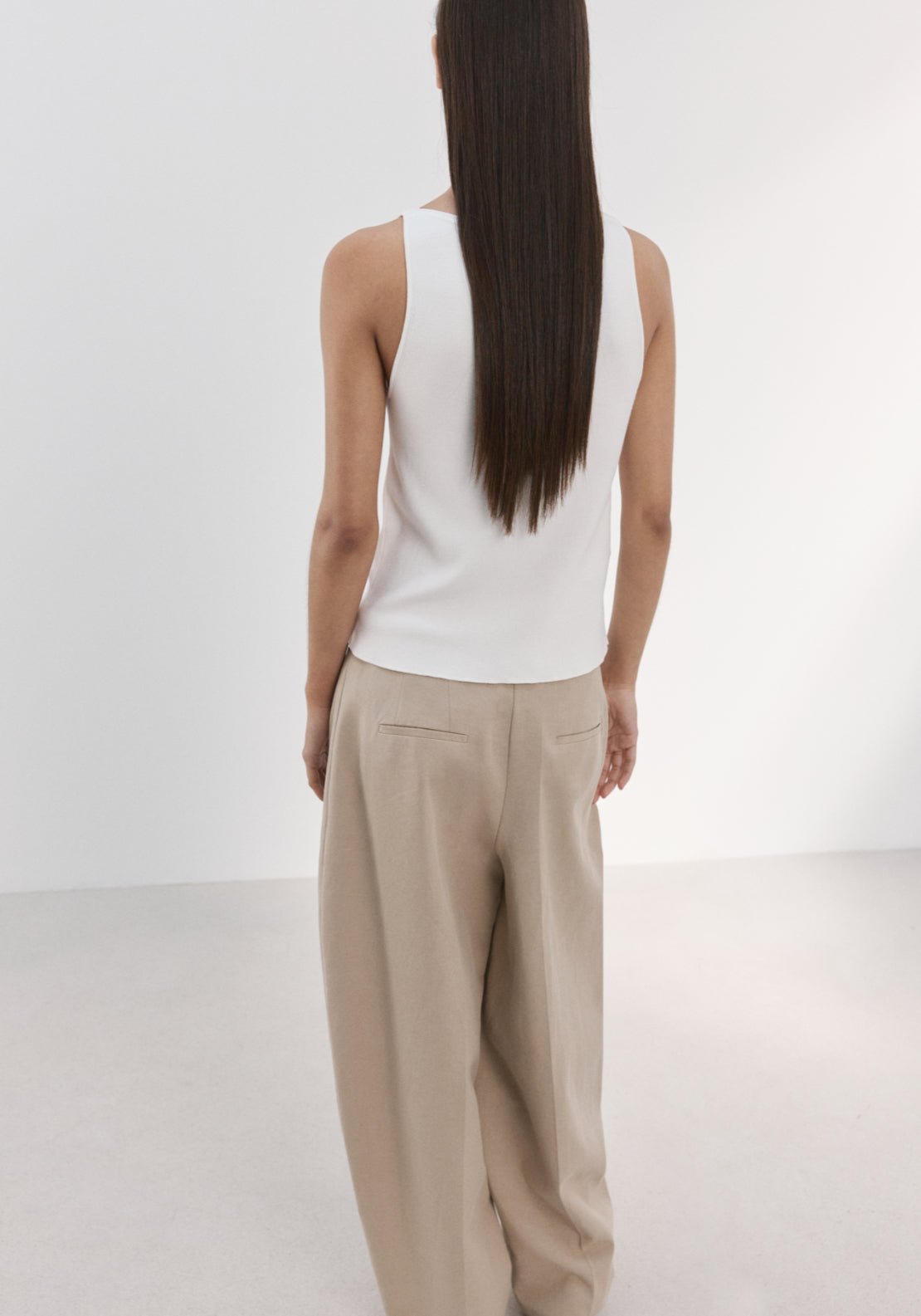 Fine Knit Top - White