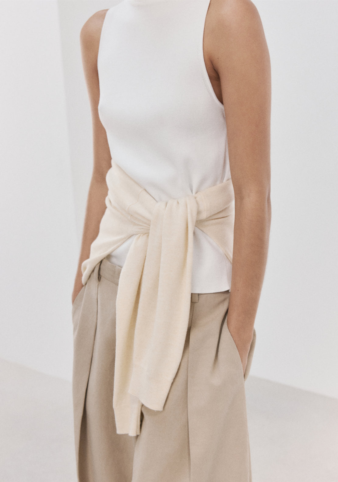 Fine Knit Top - White