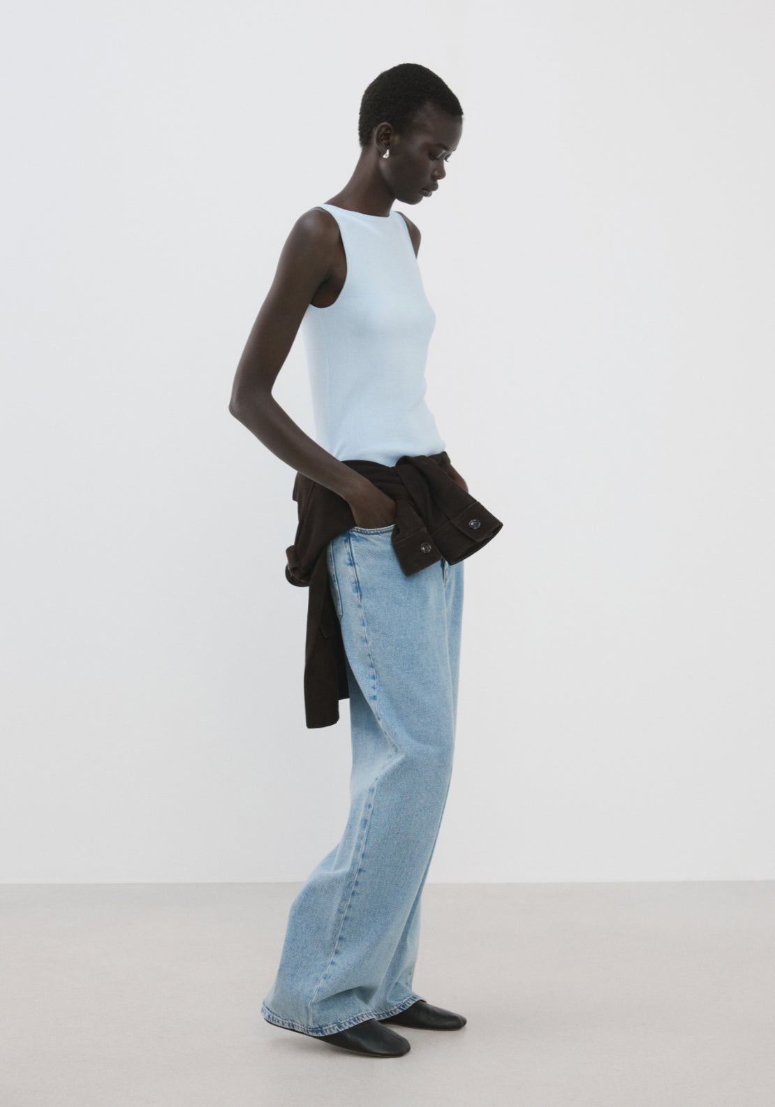 Fine Knit Top - Blue