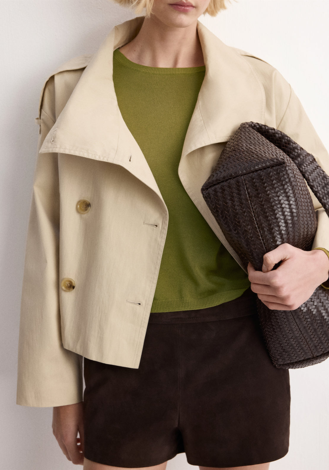 Long Sleeve Knitted Sweater - Green