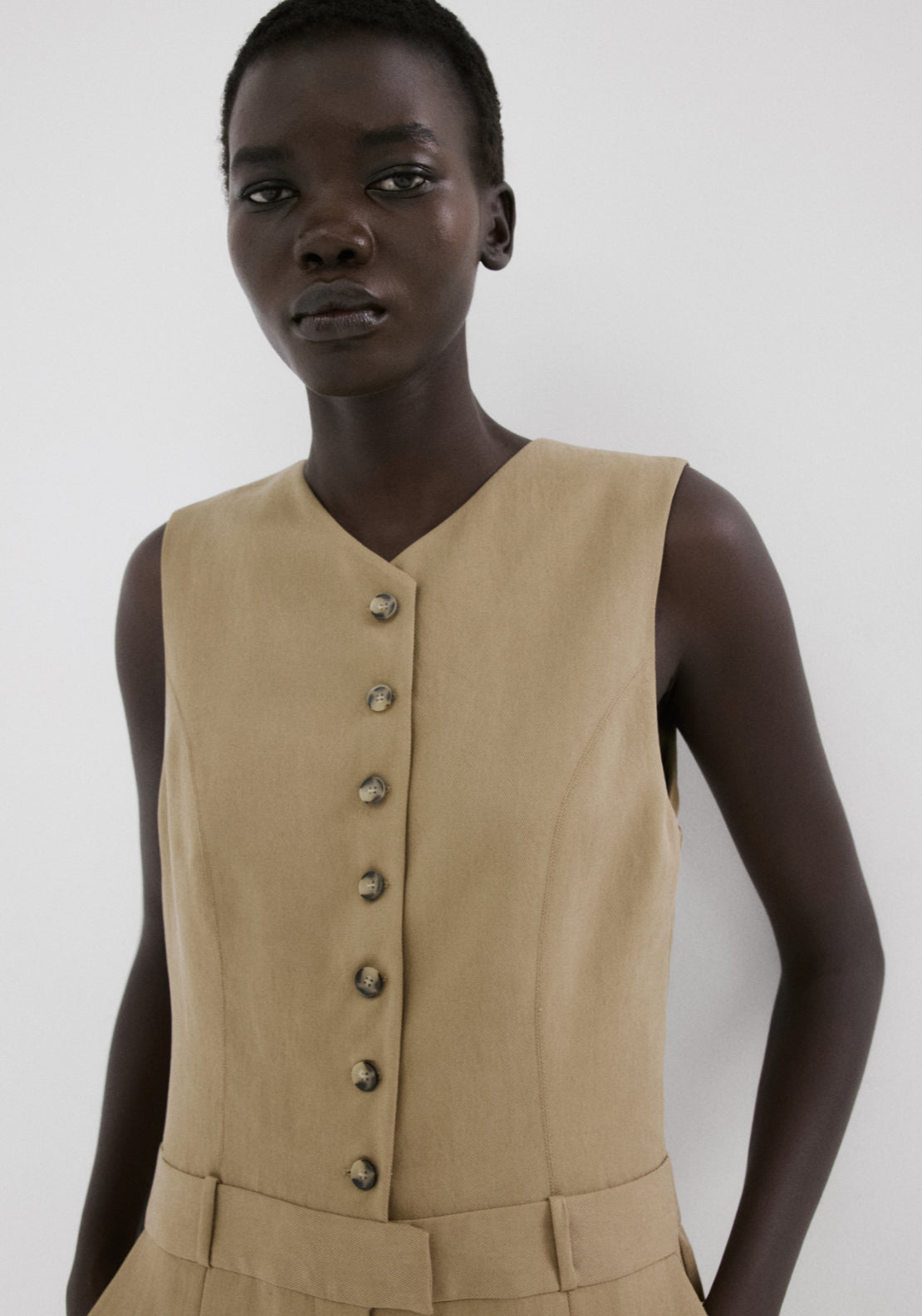 Lyocell Combined Jumpsuit - Green