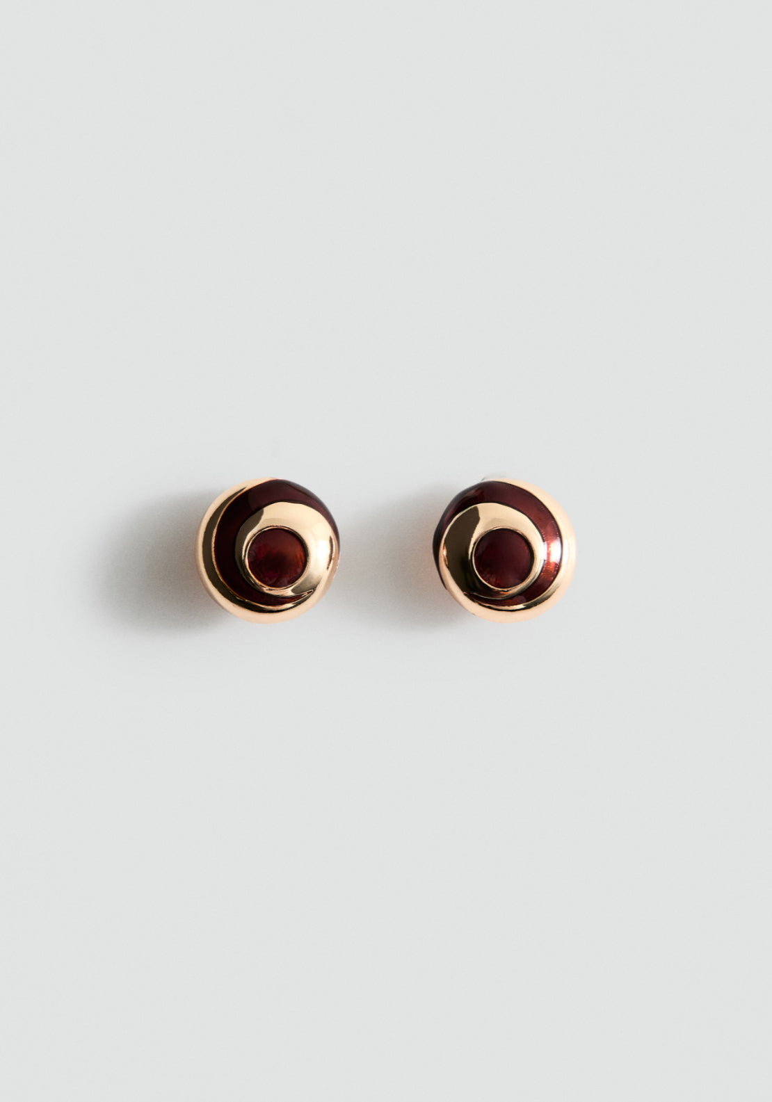 Embossed Spiral Earrings - Gold