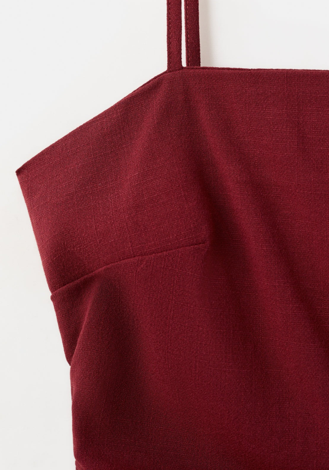 Square Neck Strappy Top - Red