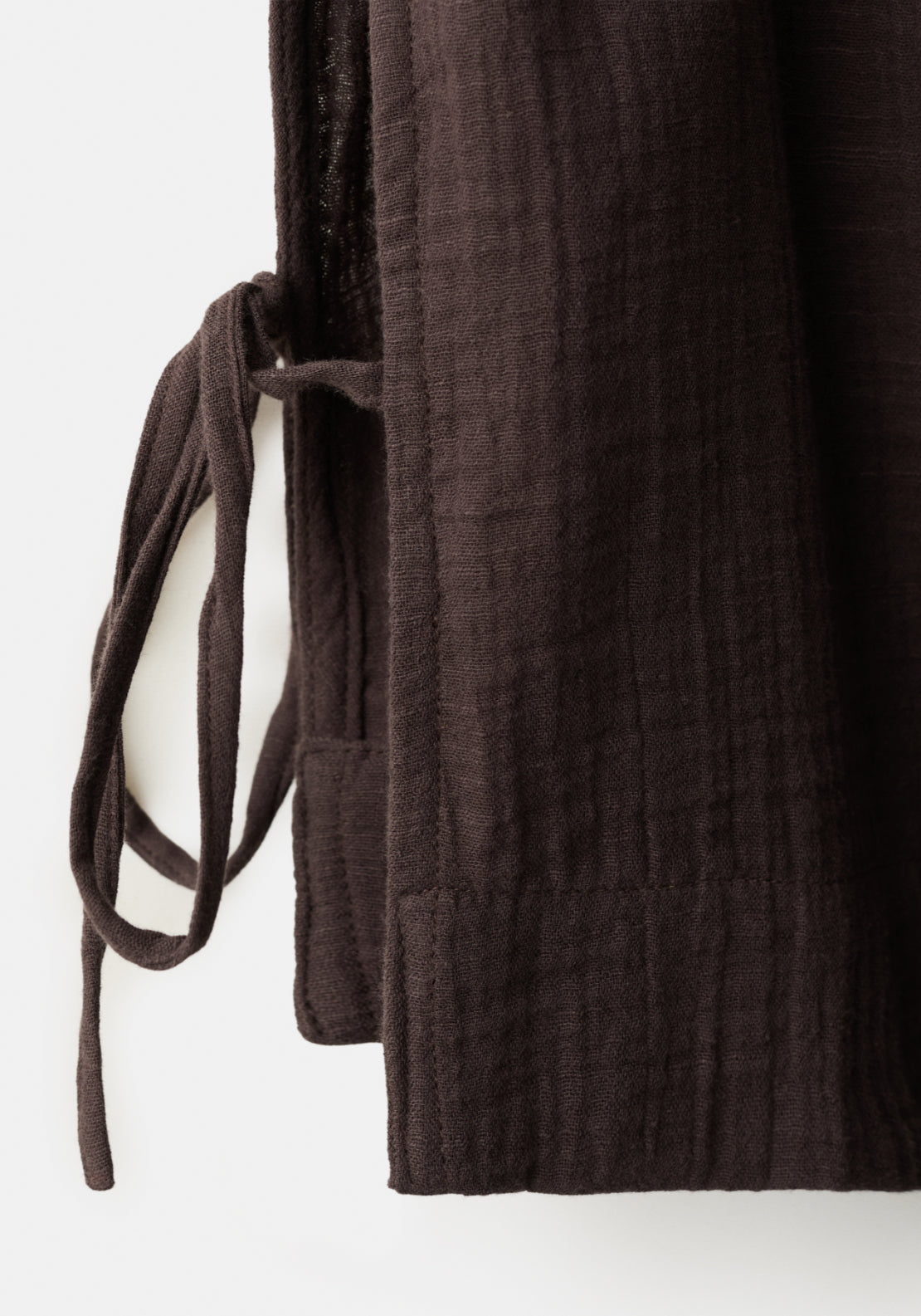 Bambula Tie Top - Brown