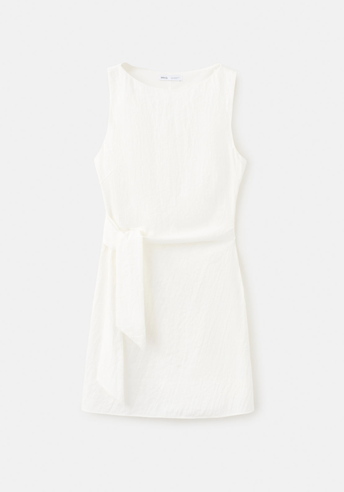 Bow Short Dress - Cream