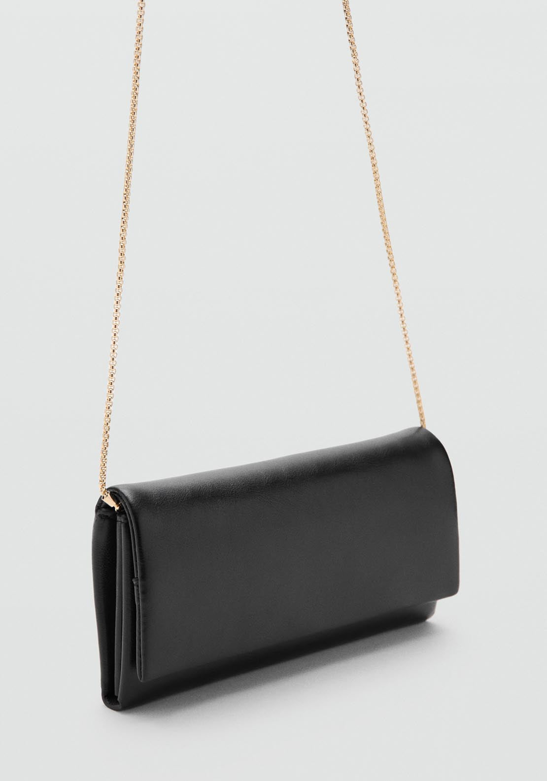 Mango Crossbody Bag With Flap - Black 1 Shaws Department Stores