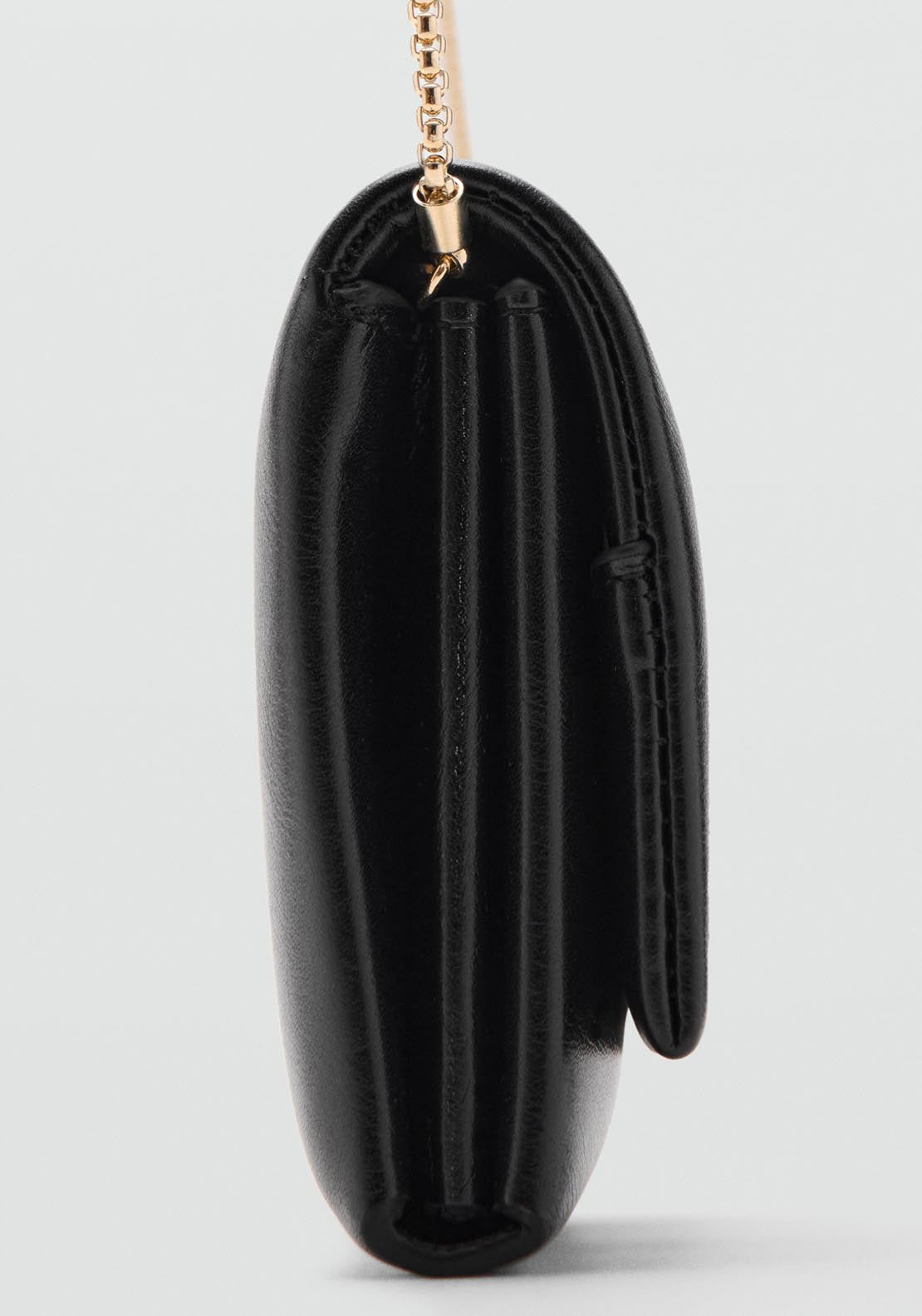 Mango Crossbody Bag With Flap - Black 2 Shaws Department Stores
