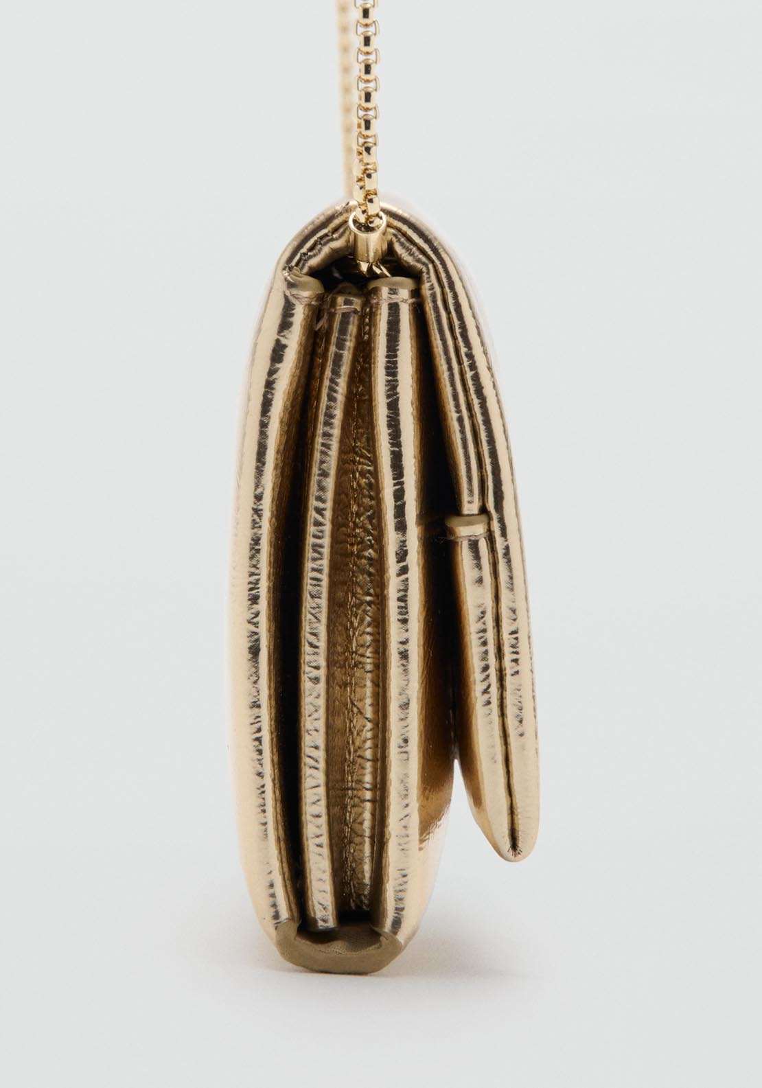 Mango Crossbody Bag With Flap - Gold 2 Shaws Department Stores